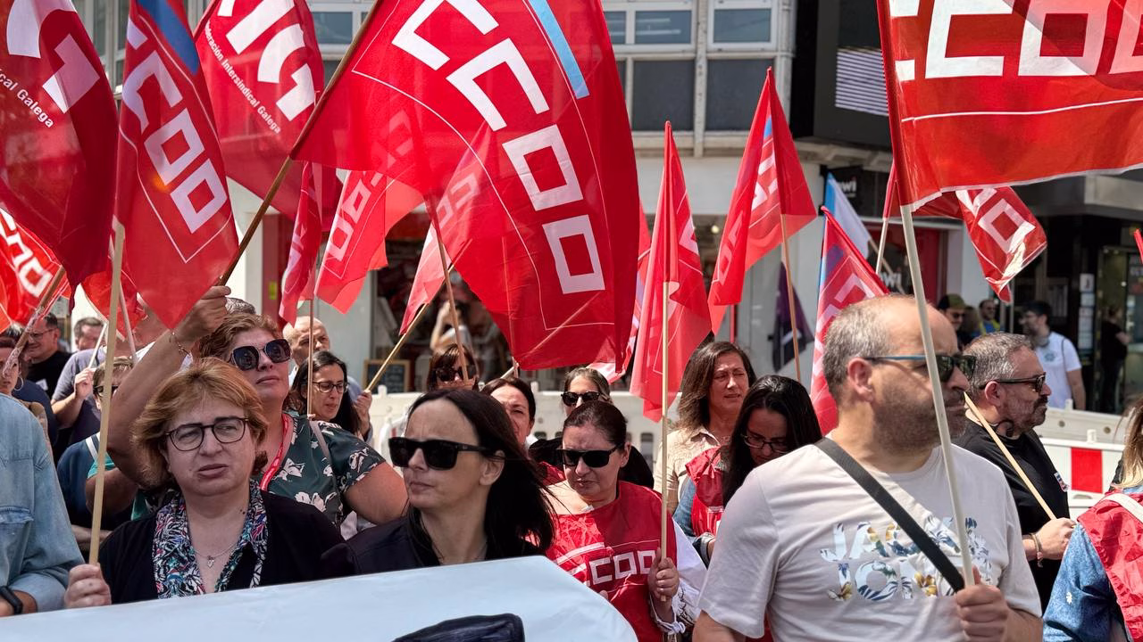 mobilizacións contra o ERE en Teleperformance